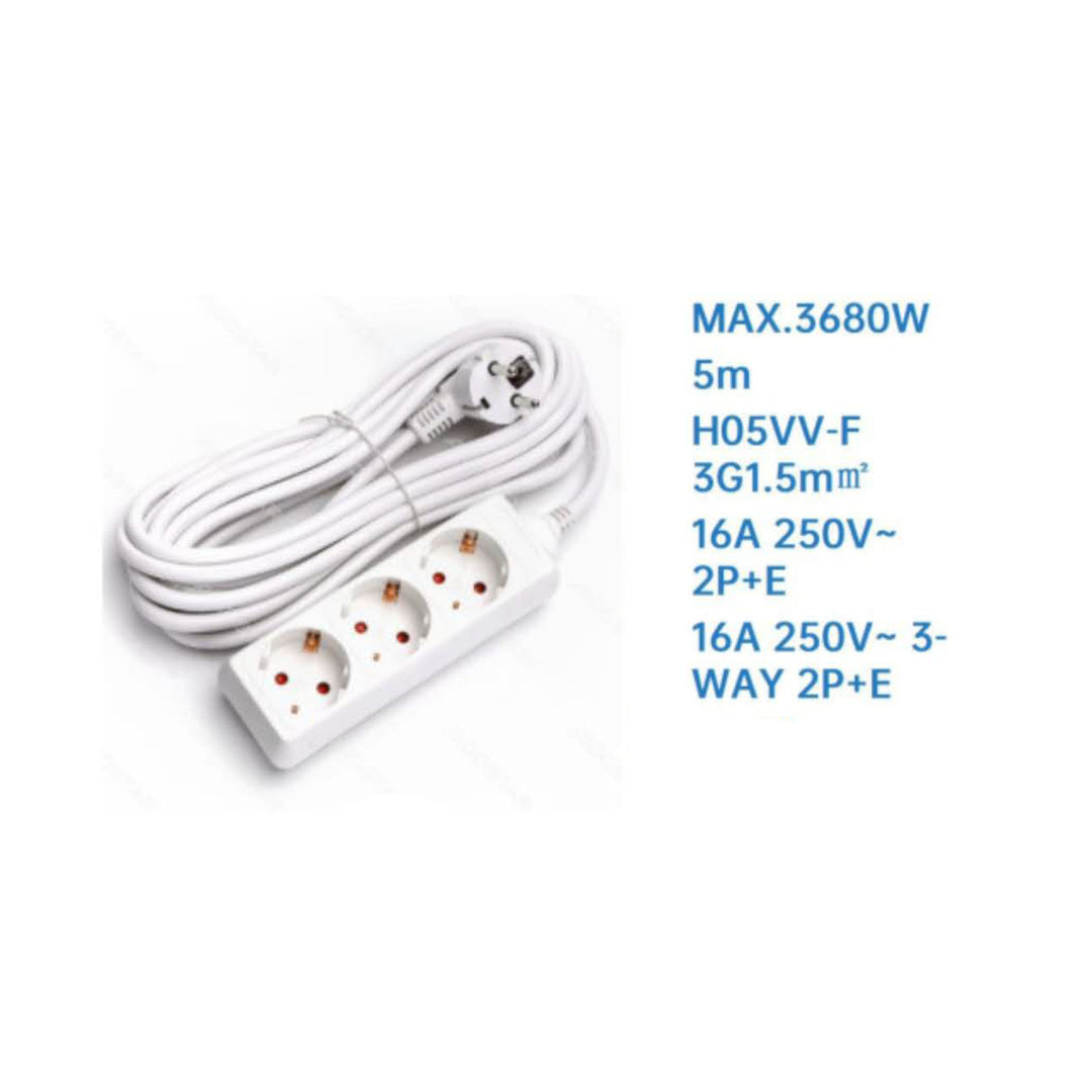 Zócalo de 3 orificios 5m