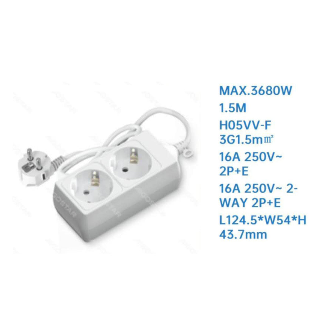 Zócalo de 2 orificios 1.5m