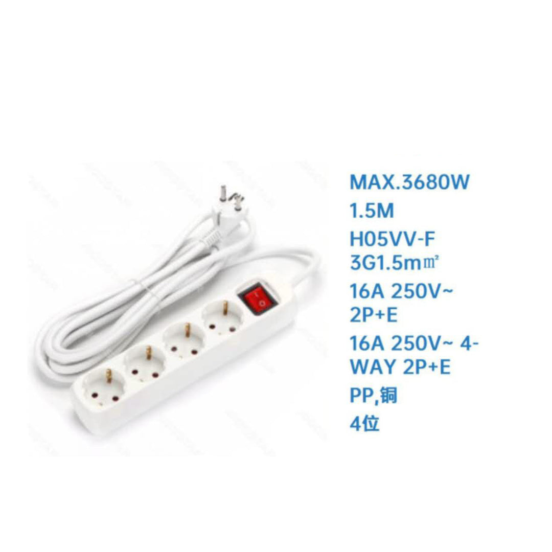 Zócalo de 4 orificios 1.5m