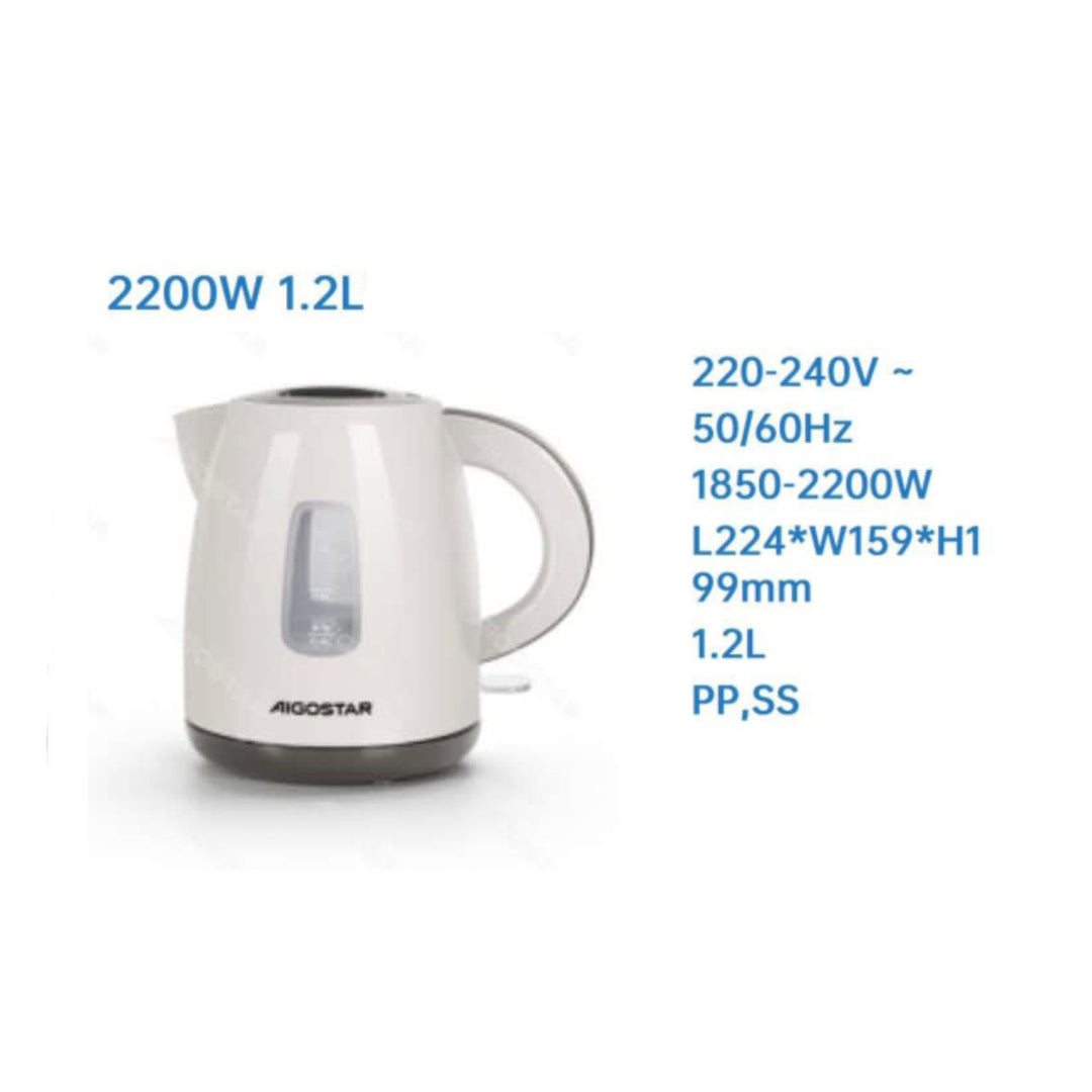 Hervidor eléctrico 1.2 L 2200W