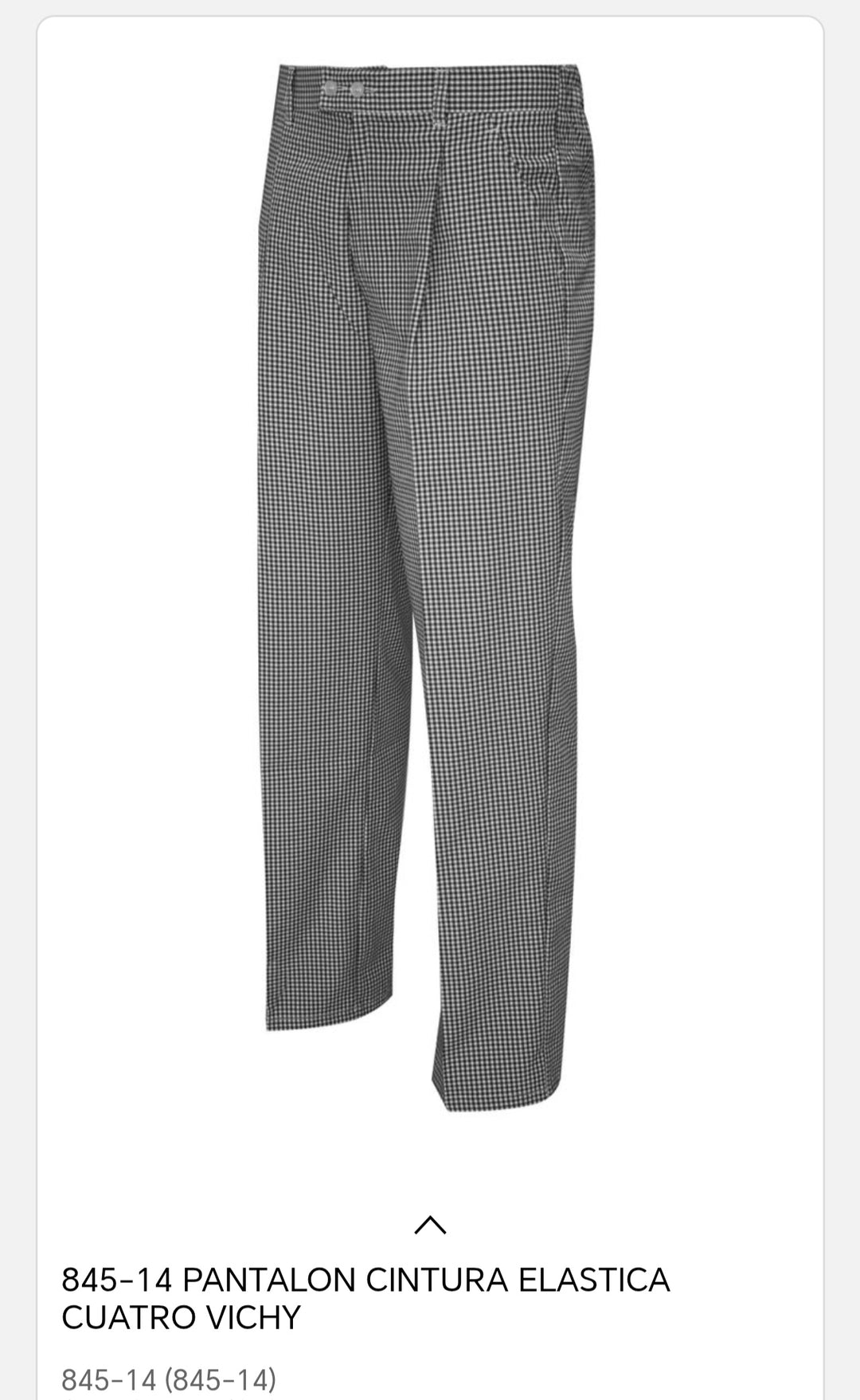 Pantalón cintura elastca cuatro Vichy