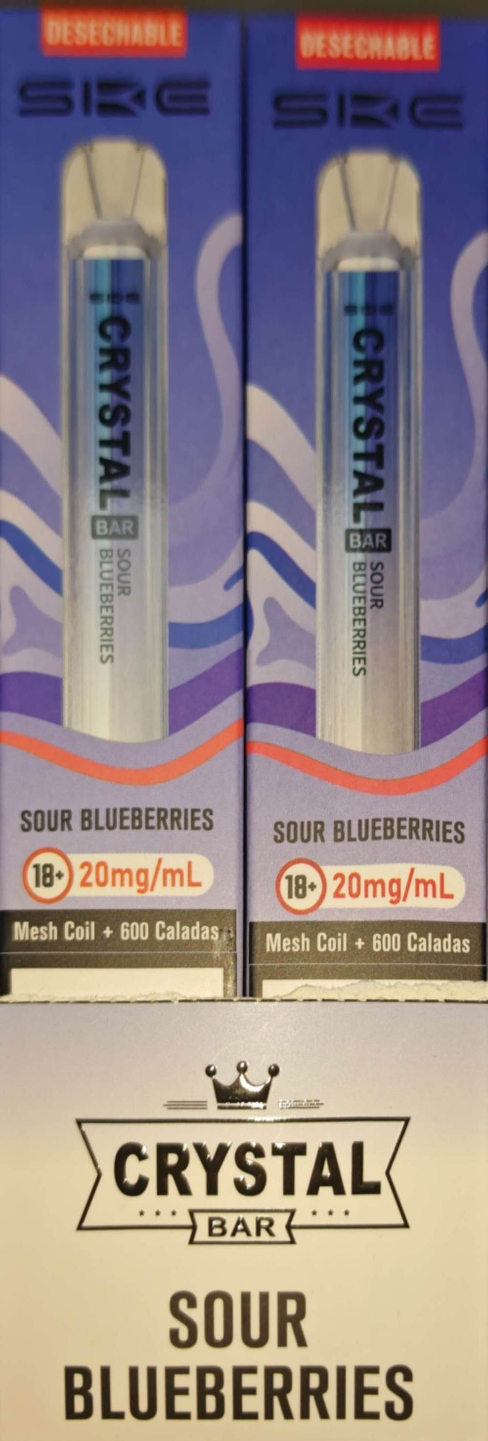 Cristal sour blueberry BM600 caladas