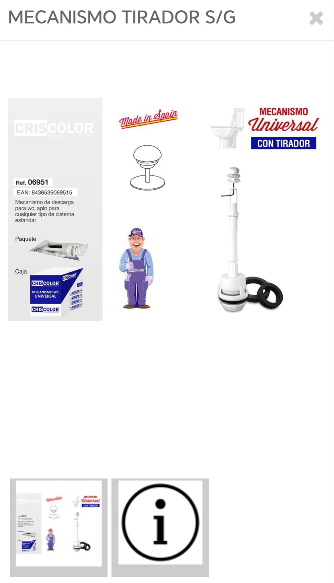 mecanismo tirador G/S 069515