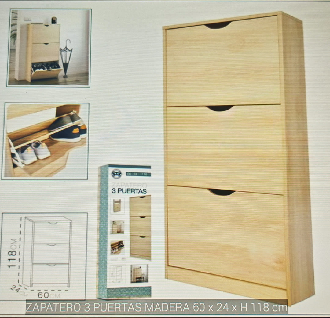 muebles zapatero 3 Puertas