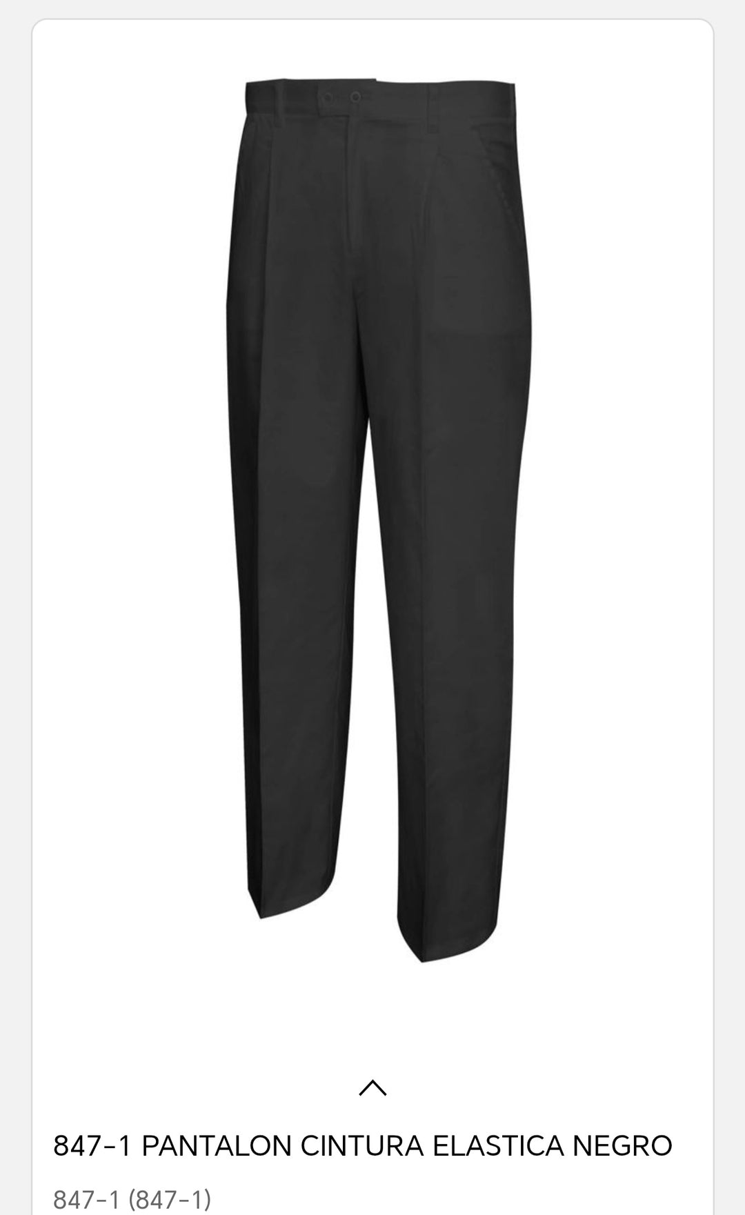 Pantalón cintura elastca negro