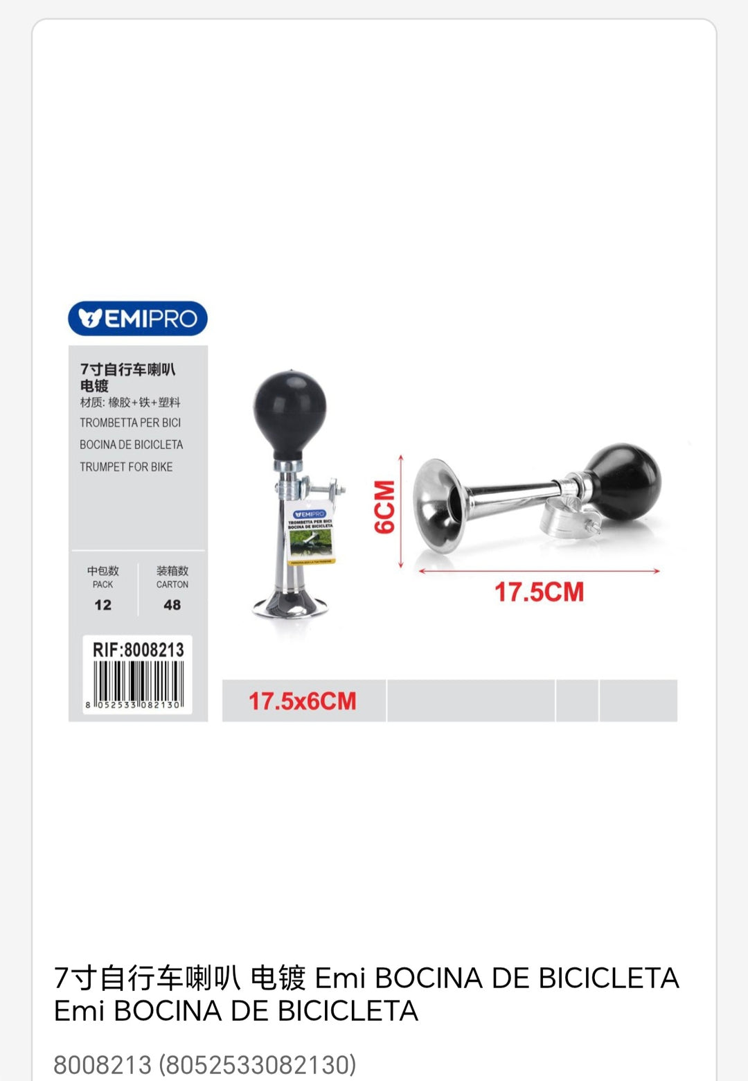 Bocina de bicicletas