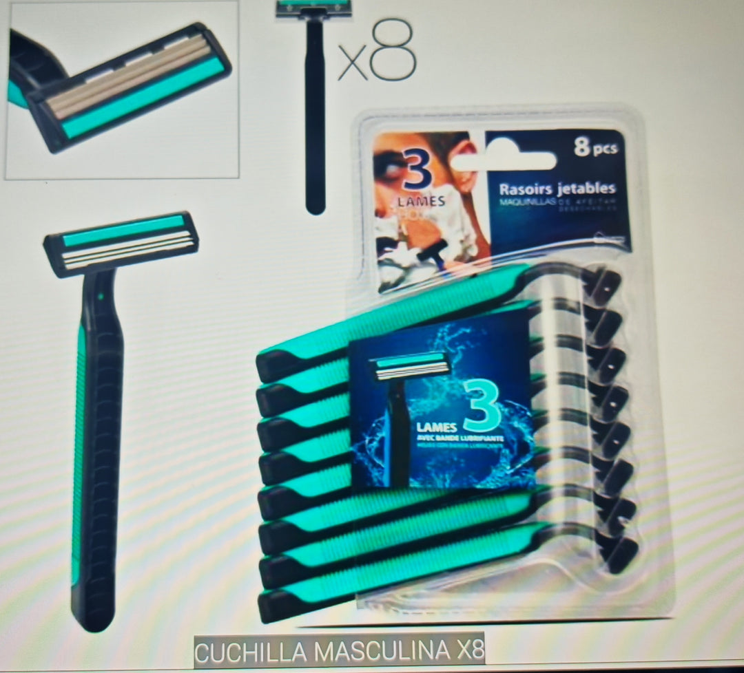 Cuchilla masculina x8