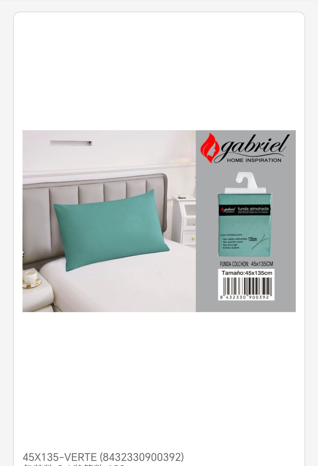 funda almohada 135cm