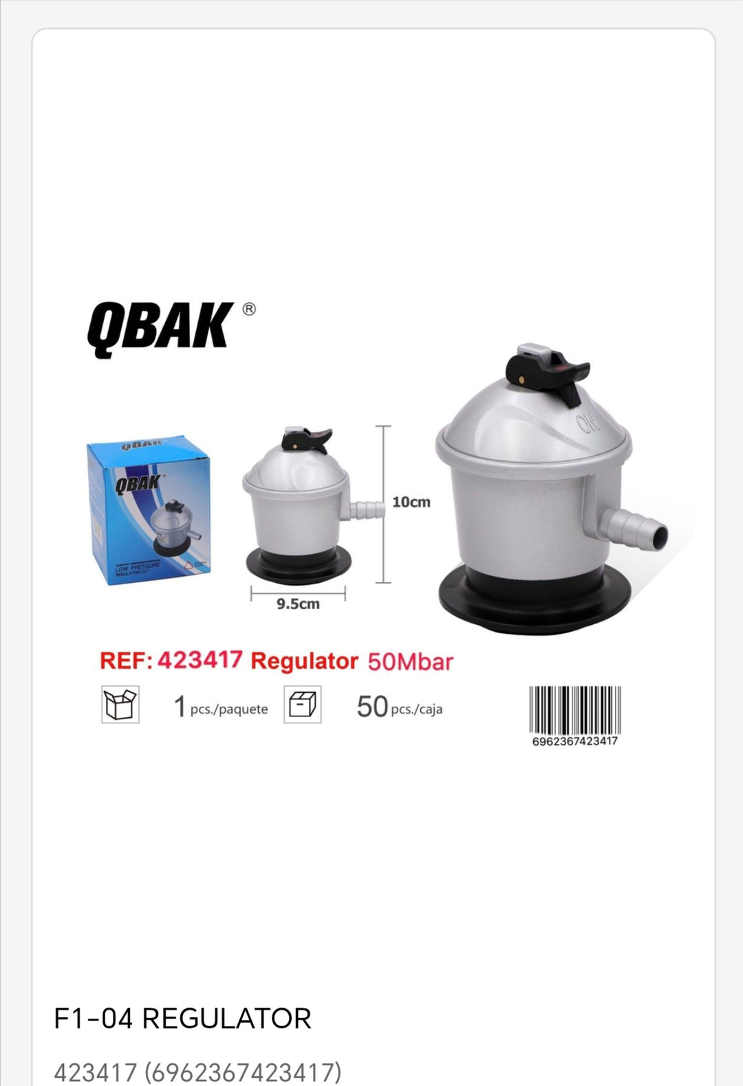 Regulador butano 50mb