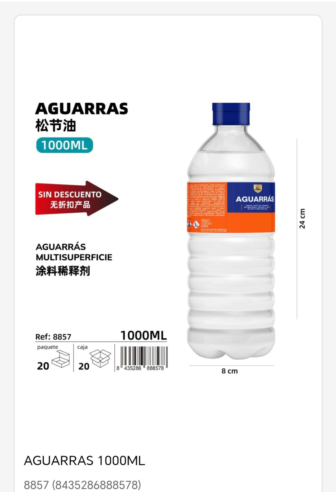 Aguarras 1000ml