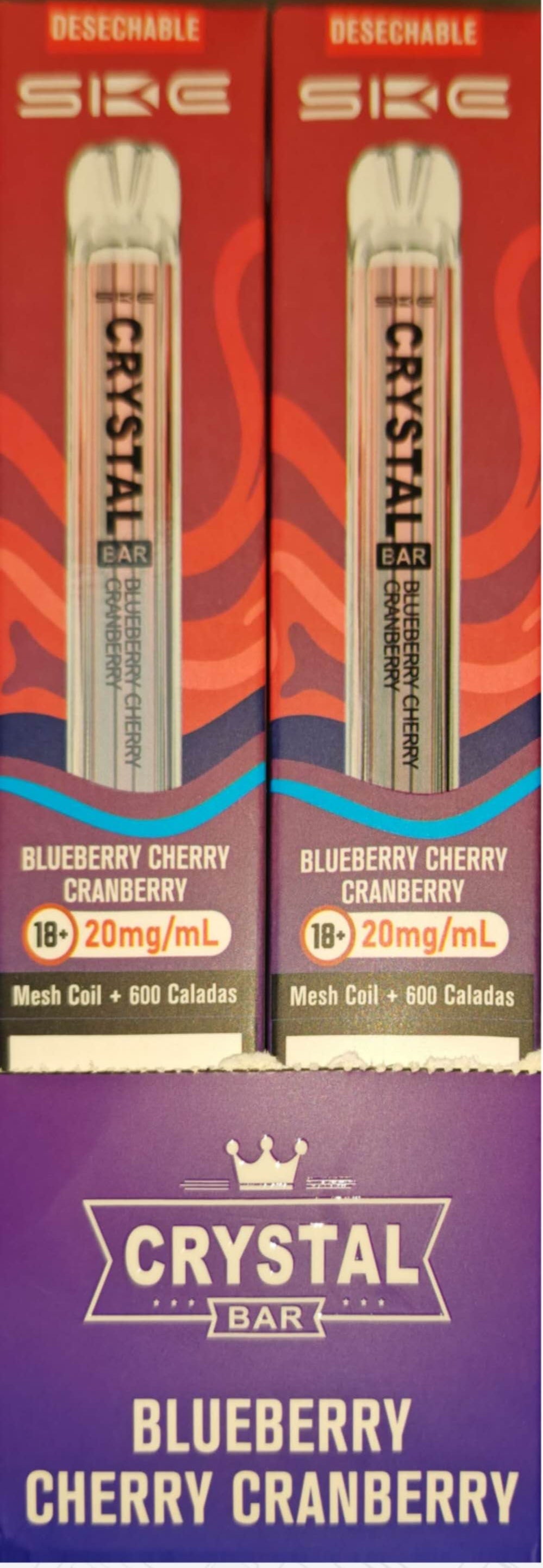 Cristal blueberry cherry cranberry BM600 caladas