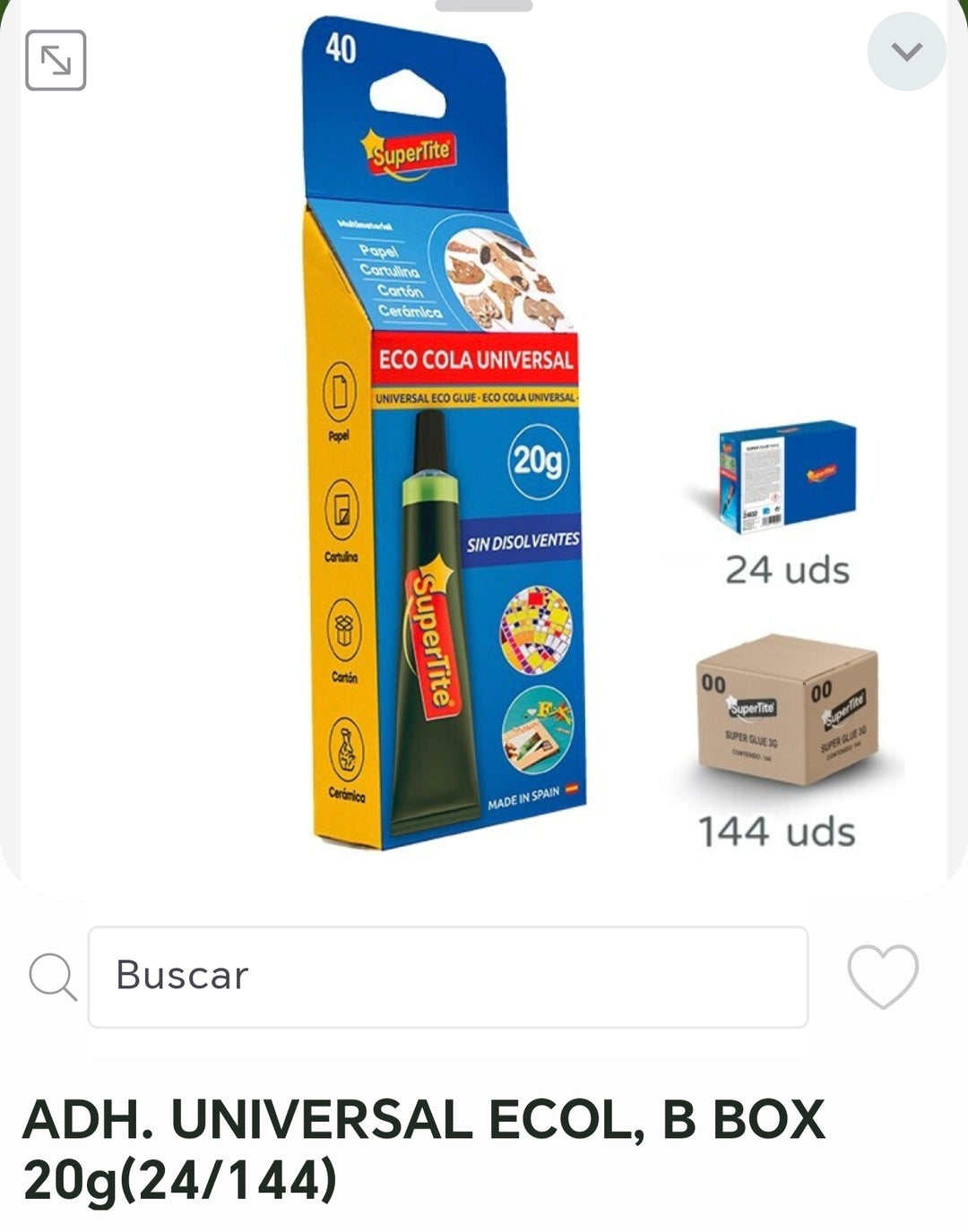 Adh universal ecológico b box 20g