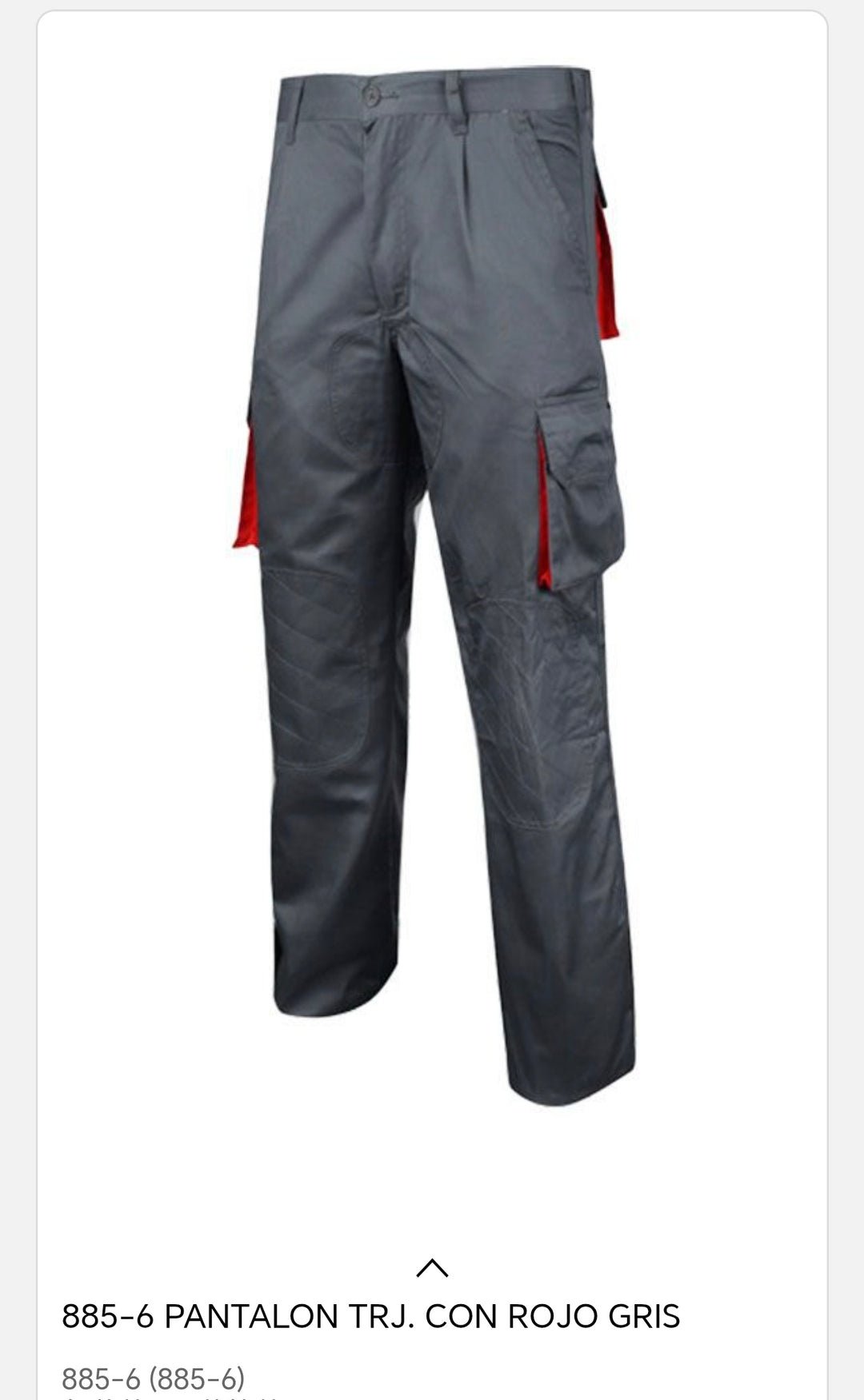 Pantalón trj con rojo gris