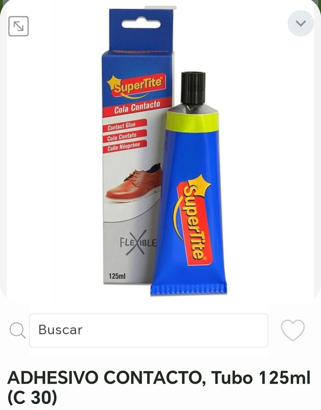 Adhesivo contacto tubo 125g