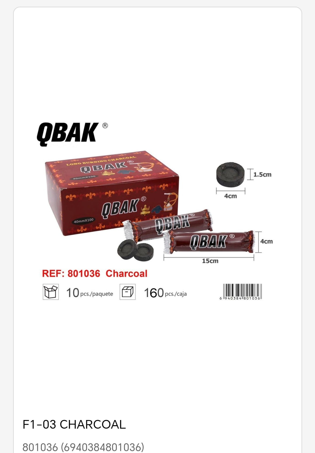 Carbon cachimba 40mm