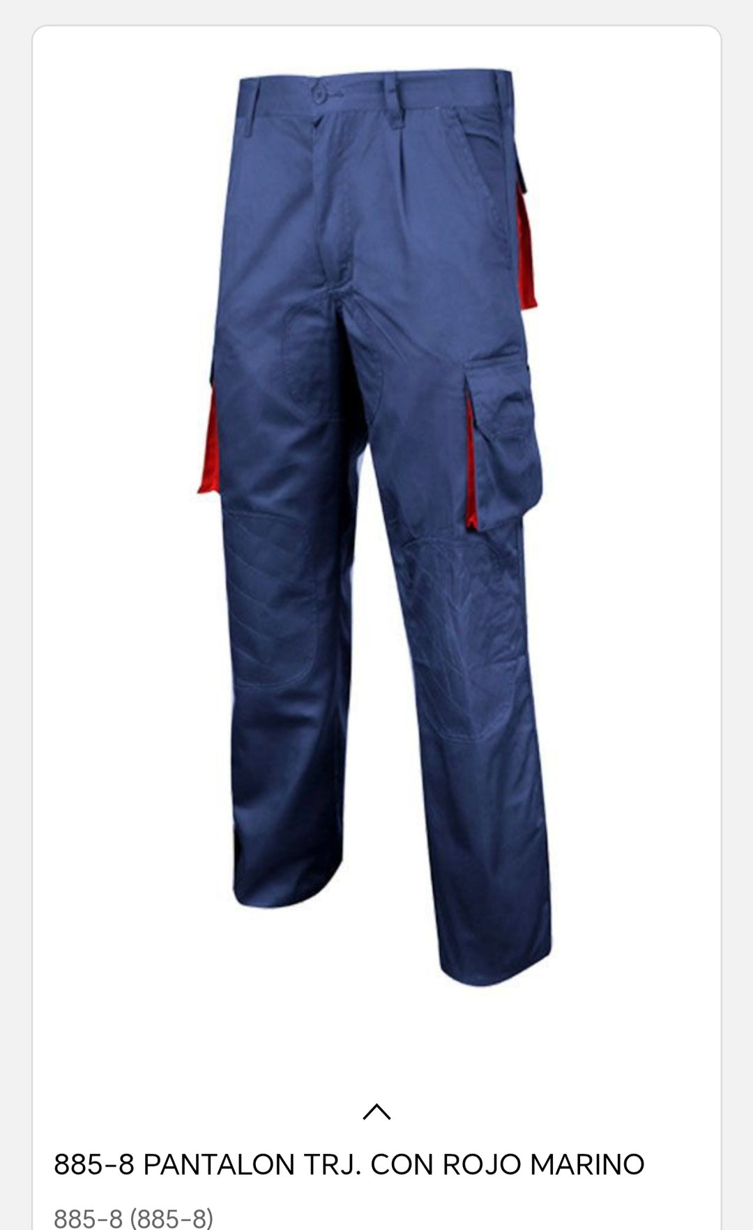 Pantalón trj con rojo marino