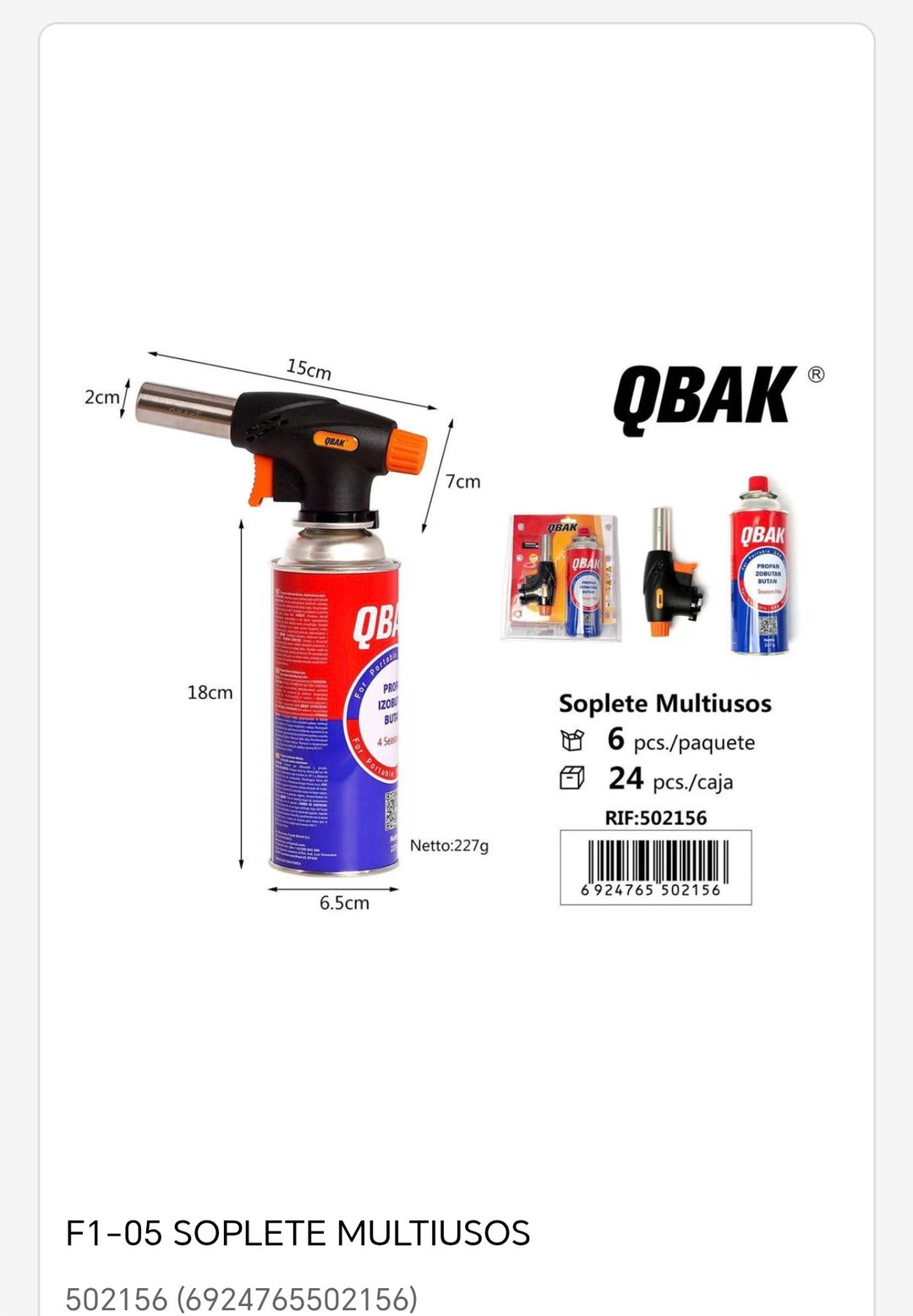 Soplete multiusos micro torch