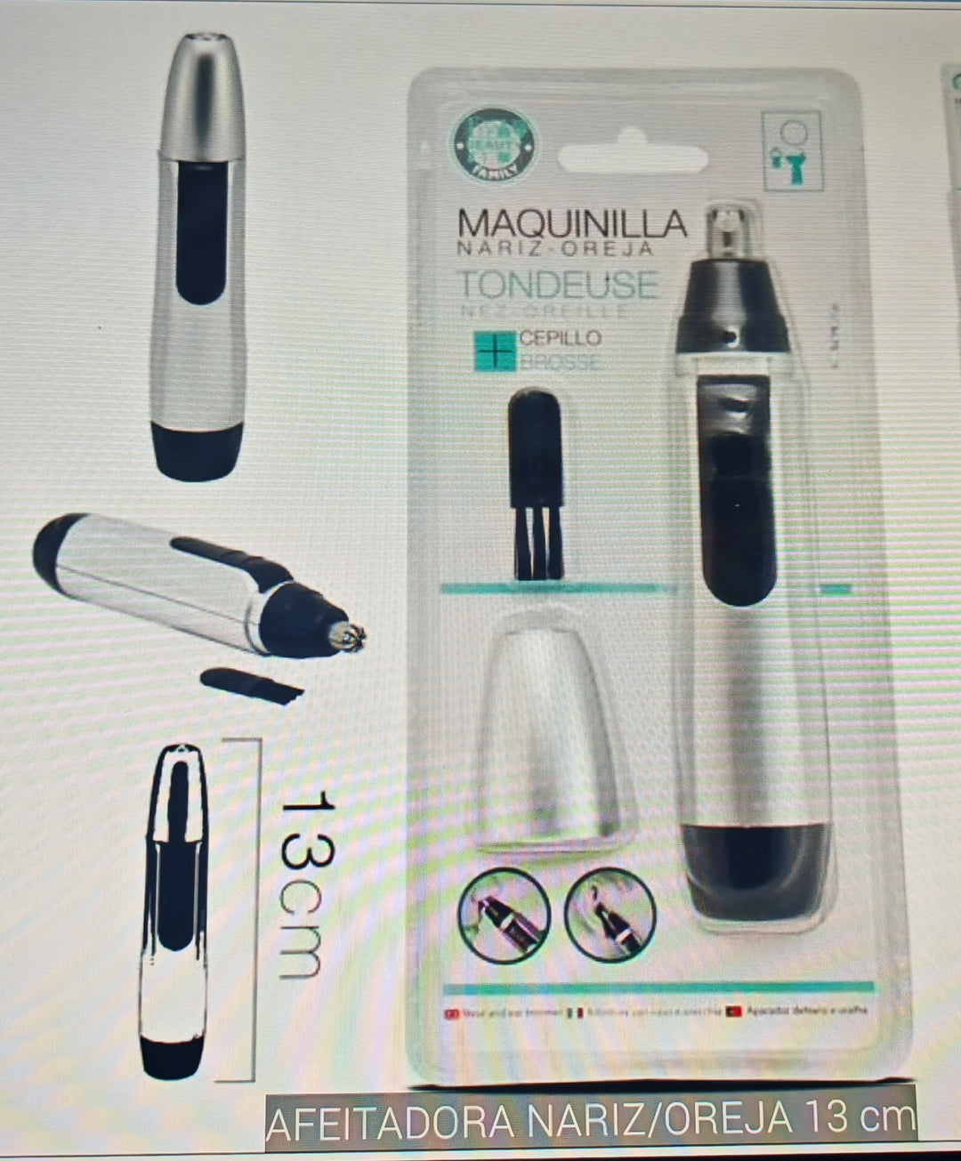 maquinilla afeitadora nariz/oreja