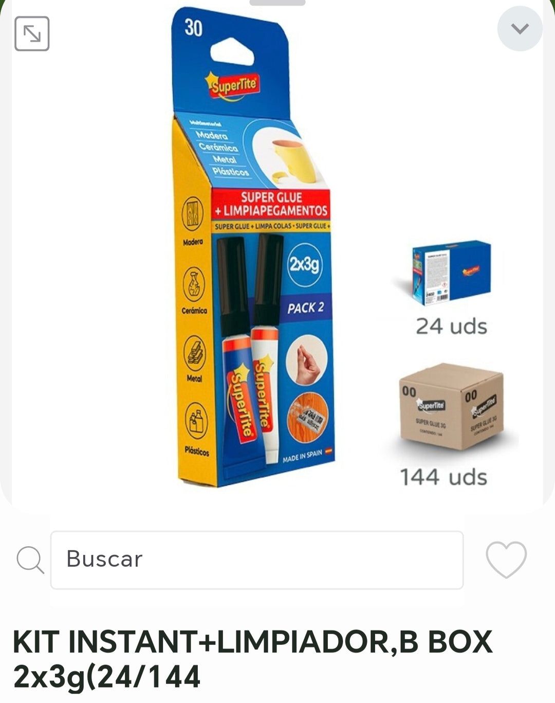 Kit instan+limpiador b box 2x3ml