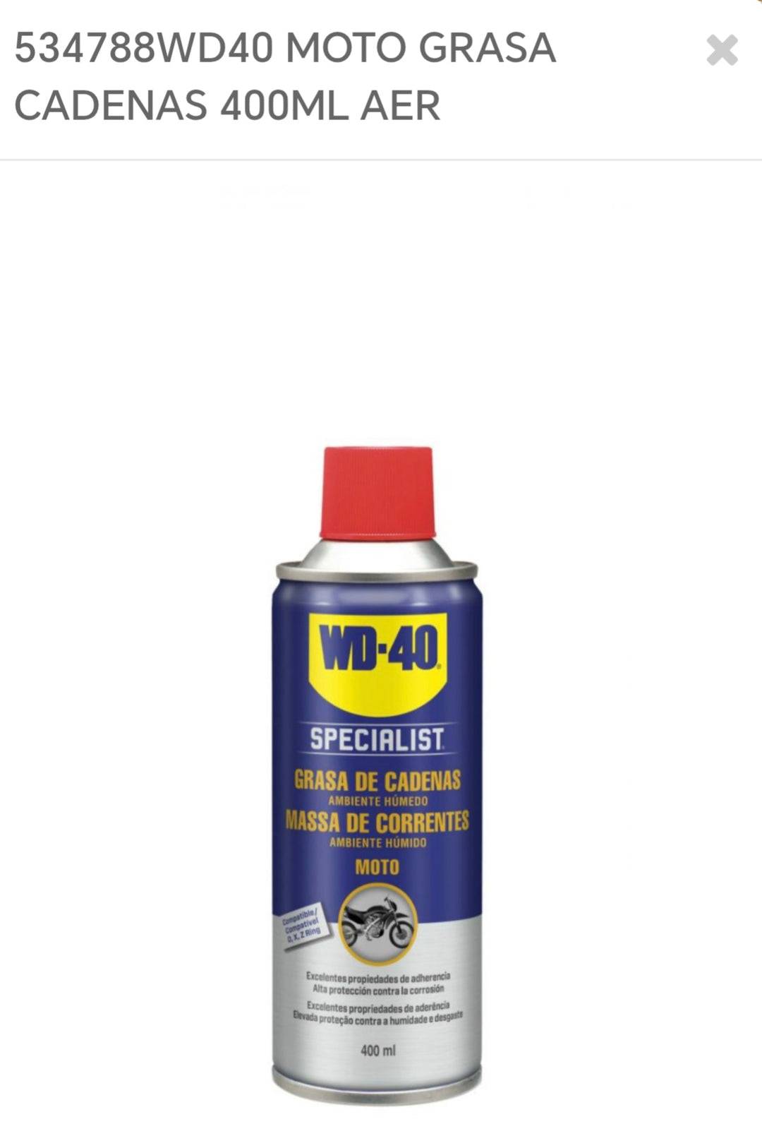 Grasa de cadenas 400ml