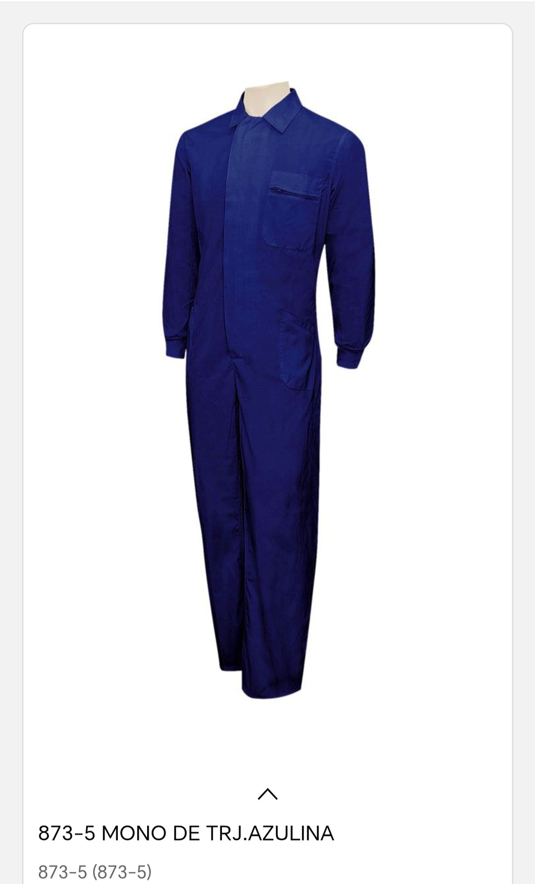 mono de trabajo azulina