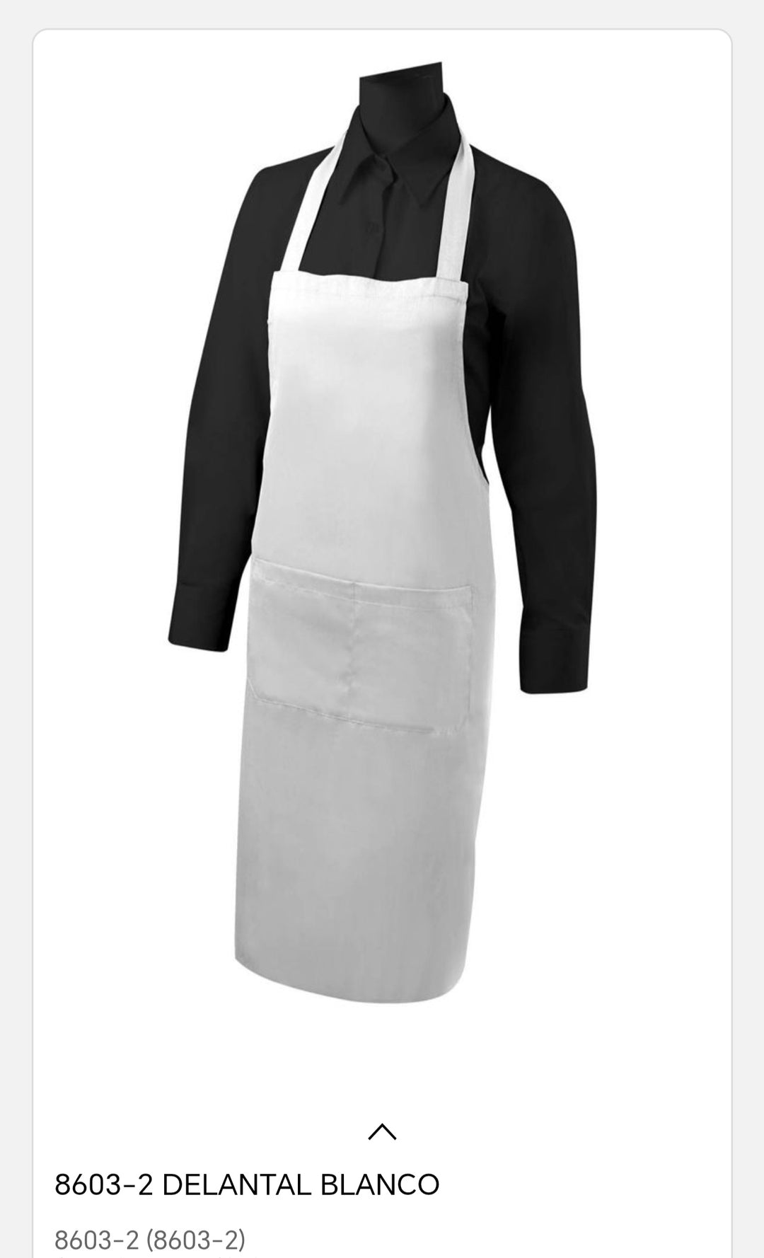 Delantal blanco