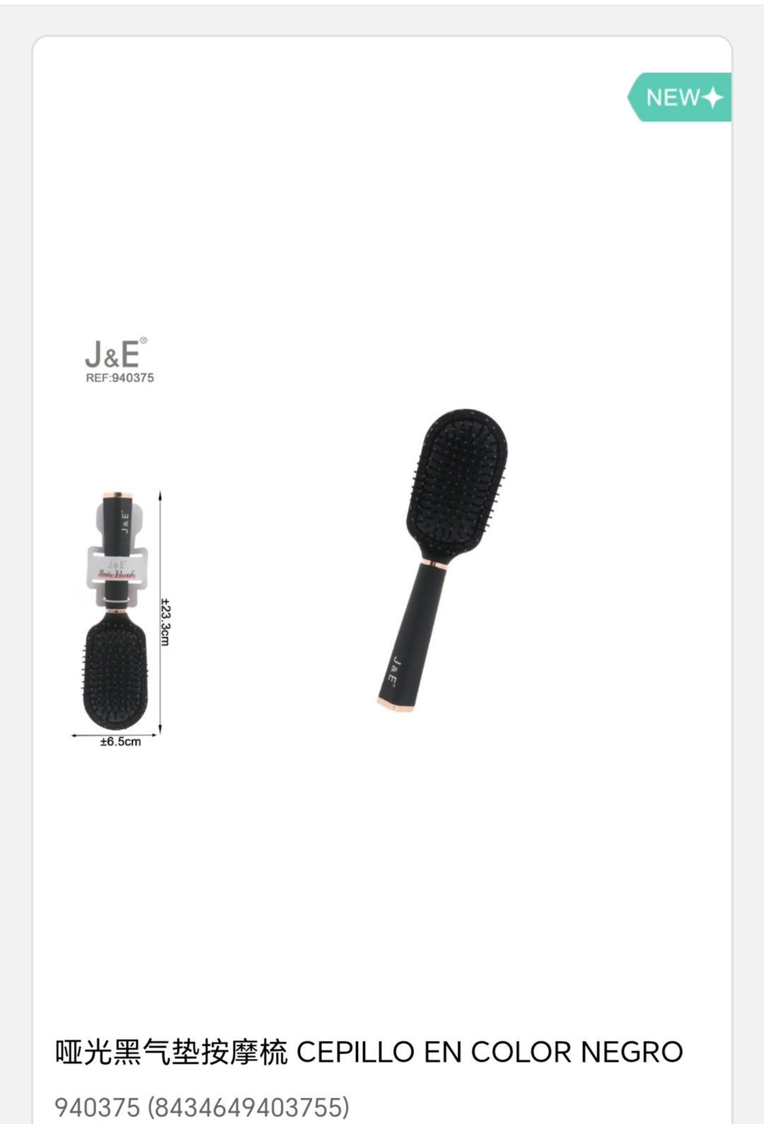 cepillo en color negro